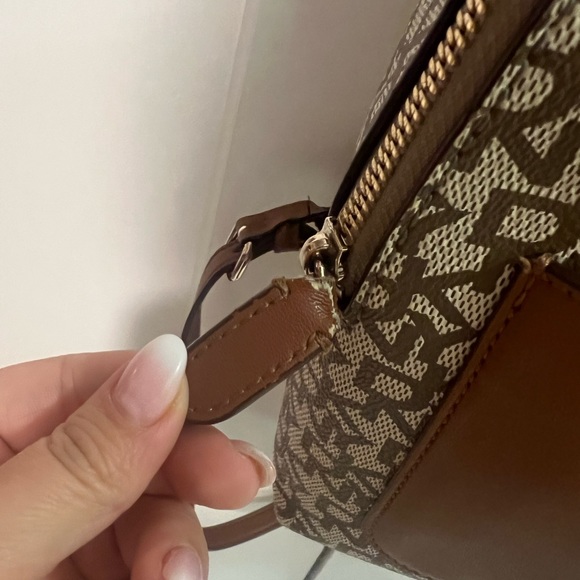 DKNY Brayanna Signature Brown/Beige Backpack Mini Size - Picture 5 of 5